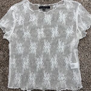 White lace Dylan Ryan top